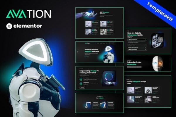 AVATION - Robotics & Artificial Intelligence Elementor Template Kit