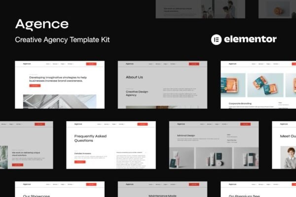 Agence Creative - Design Agency Elementor Template Kit