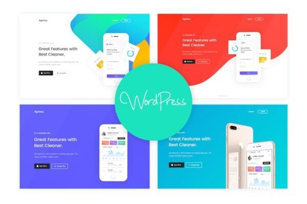 Aprimo - Mobile & App Landing WordPress Theme