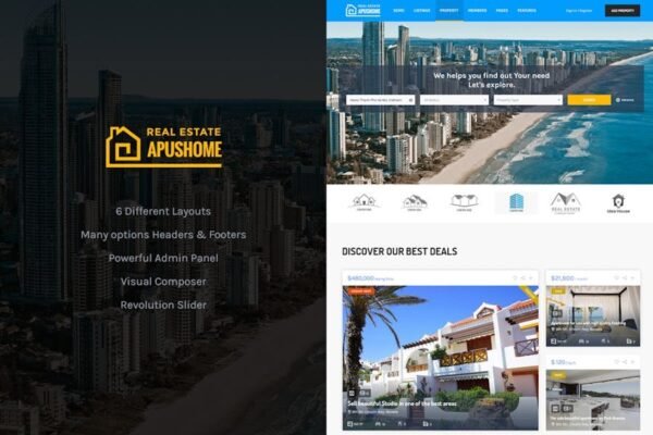 ApusHome - Real Estate WordPress Theme