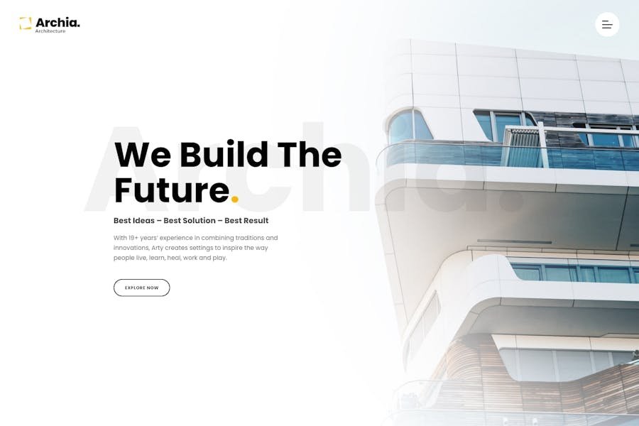 Archia - Architecture & Interior WordPress Theme 1 Archia - Architecture & Interior WordPress Theme