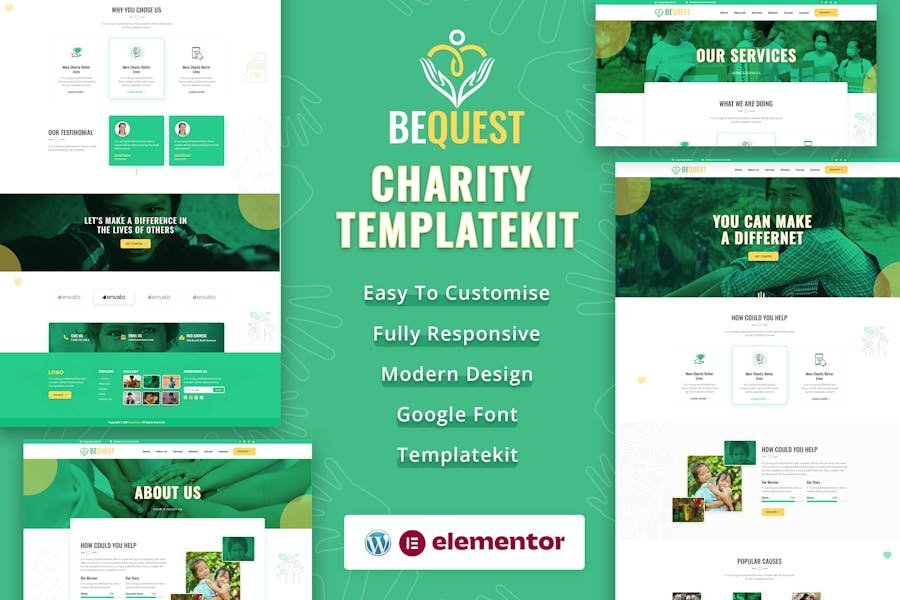 BEQUEST Nonprofit Charity & Donation Elementor Template Kit 1 BEQUEST Nonprofit Charity & Donation Elementor Template Kit