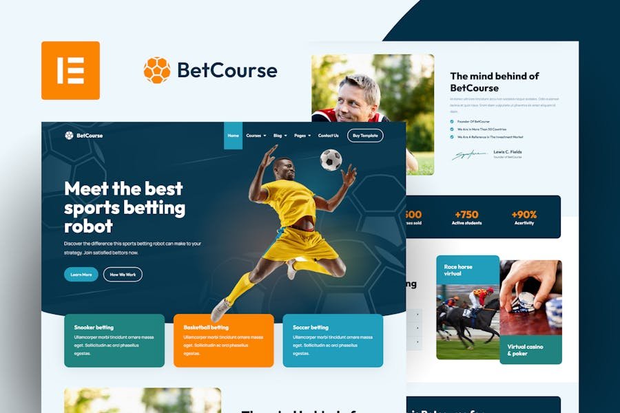 BetCourse - Sports Betting & Prediction Course Elementor Template Kit 1 BetCourse - Sports Betting & Prediction Course Elementor Template Kit