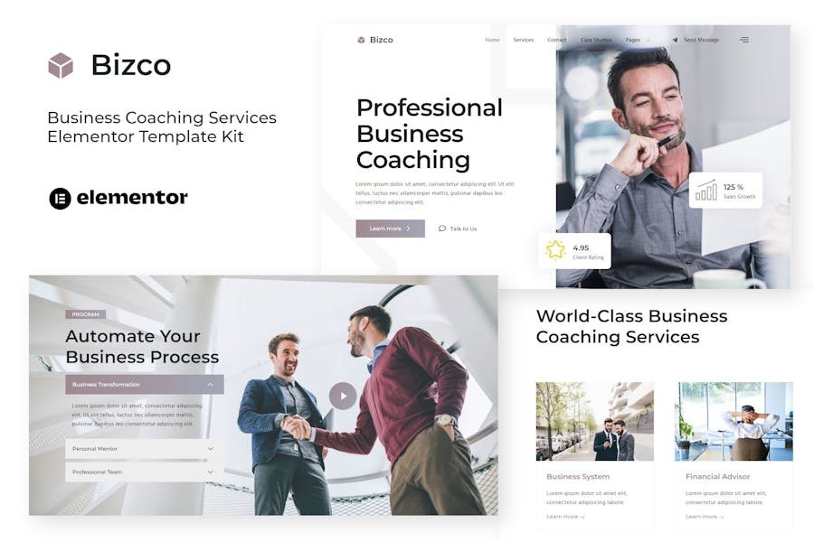 Bizco - Business Coaching Elementor Template Kit 1 Bizco - Business Coaching Elementor Template Kit