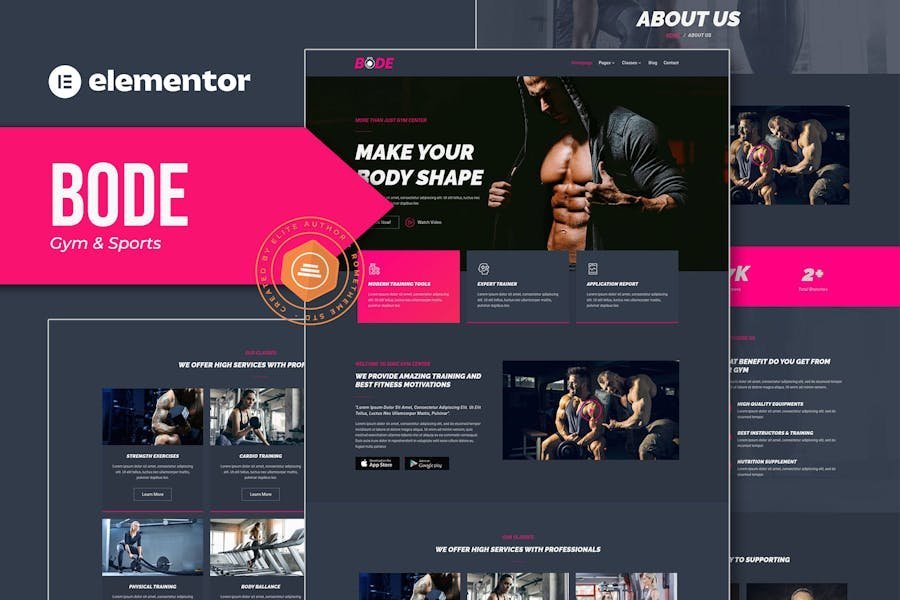 Bode - Gym & Sports Elementor Template Kit 1 Bode - Gym & Sports Elementor Template Kit