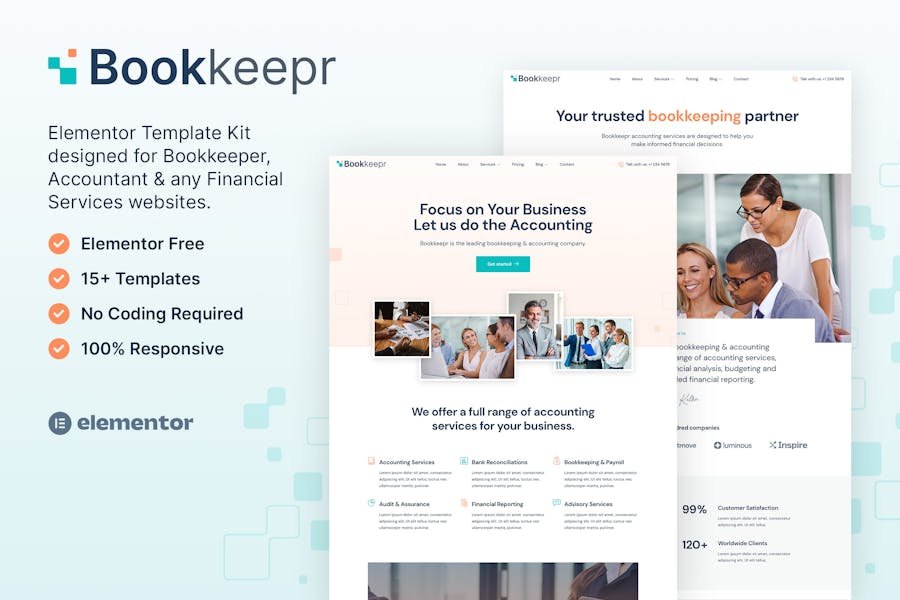 BookKeepr – Bookkeeping & Accounting Service Elementor Template Kit 1 BookKeepr – Bookkeeping & Accounting Service Elementor Template Kit