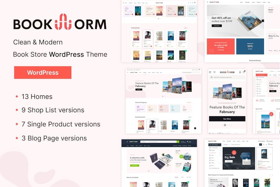 Bookworm - Bookstore & Bookshop WooCommerce Theme 1 Bookworm - Bookstore & Bookshop WooCommerce Theme