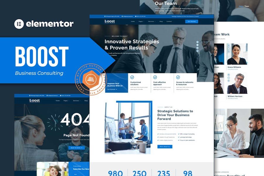 Boost - Business Consulting Elementor Template Kit 1 Boost - Business Consulting Elementor Template Kit