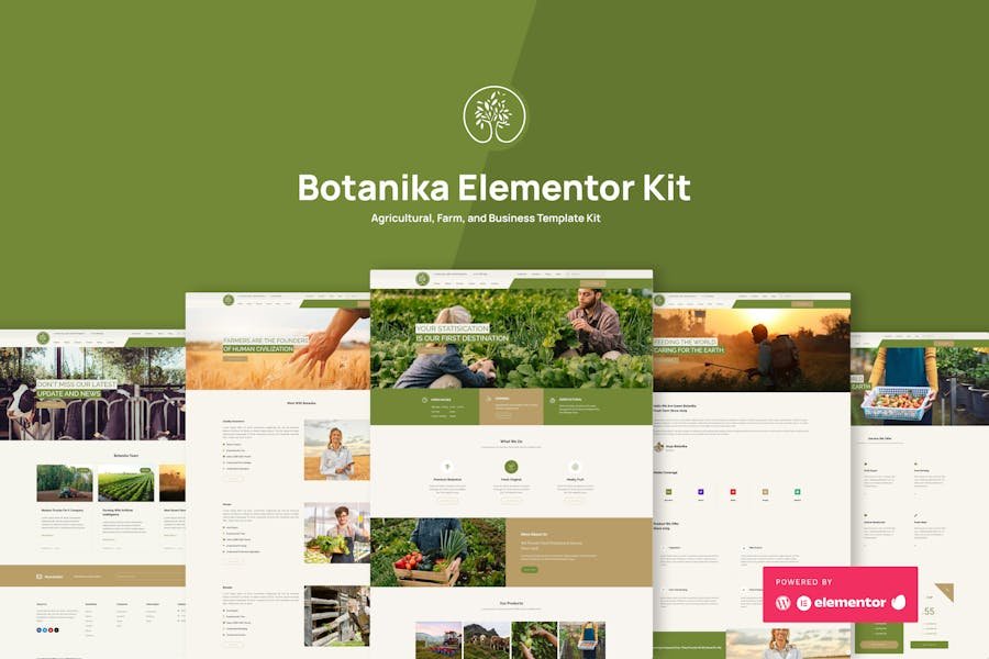 Botanika Agricultural Farm & Business Elementor Template Kit 1 Botanika Agricultural Farm & Business Elementor Template Kit