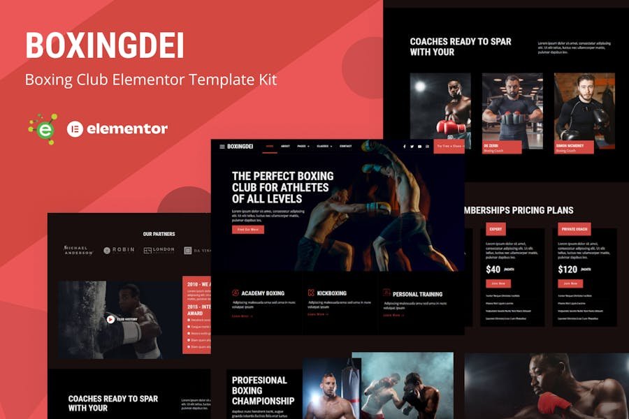 Boxingdei - Boxing Club Elementor Pro Template Kit 1 Boxingdei - Boxing Club Elementor Pro Template Kit