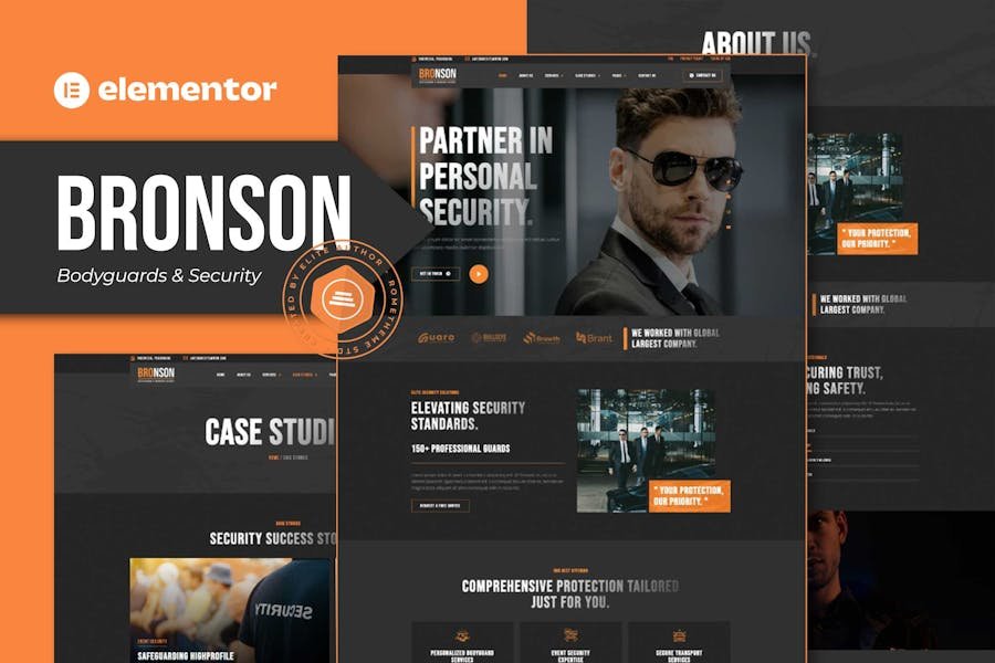 Bronson - Bodyguards & Security Agency Elementor Template Kit 1 Bronson - Bodyguards & Security Agency Elementor Template Kit