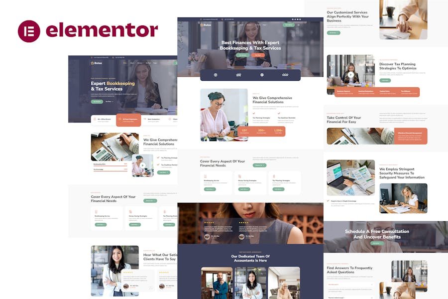 Butax - Tax Service & Financial Advisor Elementor Template Kit 1 Butax - Tax Service & Financial Advisor Elementor Template Kit