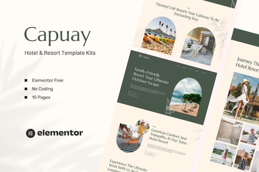 Capuay - Hotel & Resort Elementor Template Kit 1 Capuay - Hotel & Resort Elementor Template Kit