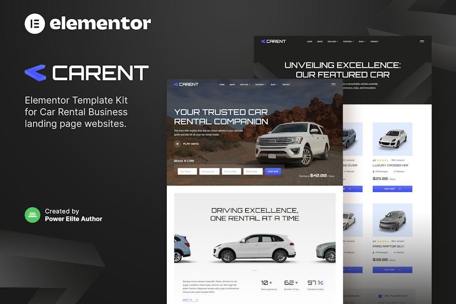 Carent – Car Rental Business & Auto Dealer Elementor Template Kit 1 Carent – Car Rental Business & Auto Dealer Elementor Template Kit