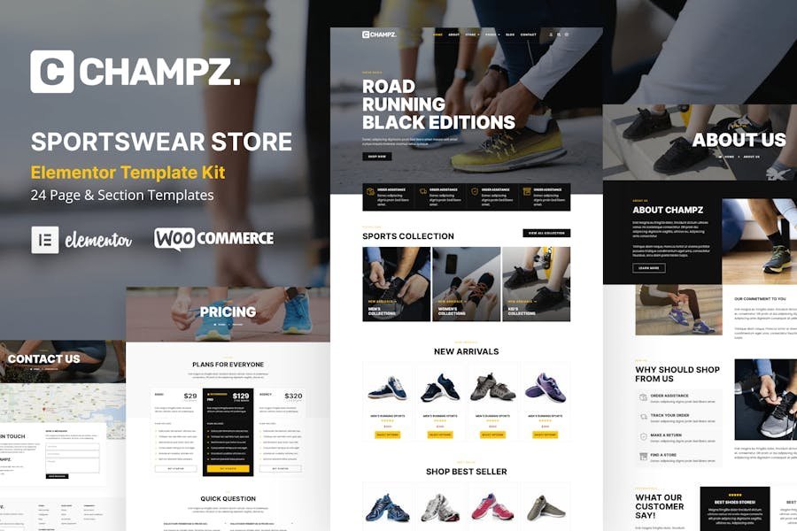 Champz - Sneakers & Sports Apparel Online Store Template Kit 1 Champz - Sneakers & Sports Apparel Online Store Template Kit