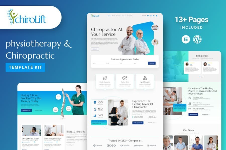 Chirolift - Physiotherapy & Chiropractic Elementor Template Kit 1 Chirolift - Physiotherapy & Chiropractic Elementor Template Kit
