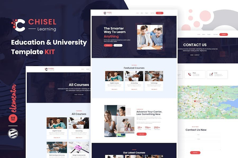 Chisel - Education & University Elementor Template Kit 1 Chisel - Education & University Elementor Template Kit