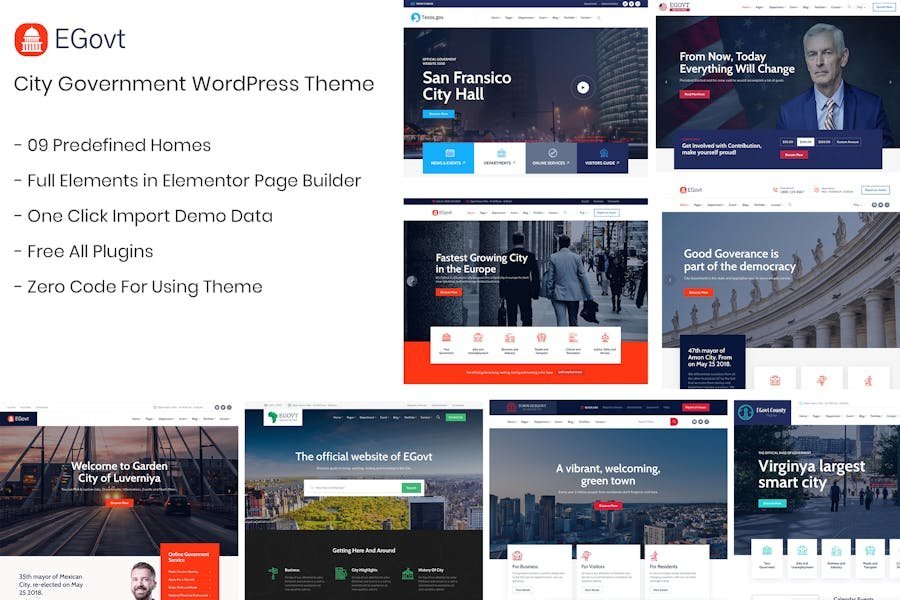 City Government WordPress Theme - Egovt 1 City Government WordPress Theme - Egovt