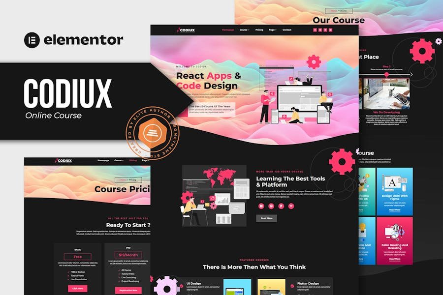 Codiux - Online Course Elementor Template Kit 1 Codiux - Online Course Elementor Template Kit