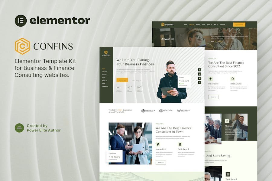 Confins – Business & Finance Consulting Elementor Template Kit 1 Confins – Business & Finance Consulting Elementor Template Kit
