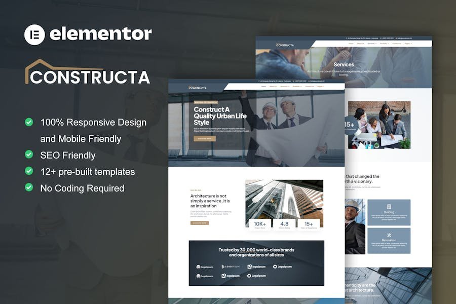 Constructa - Construction & Building Elementor Pro Template Kit 1 Constructa - Construction & Building Elementor Pro Template Kit