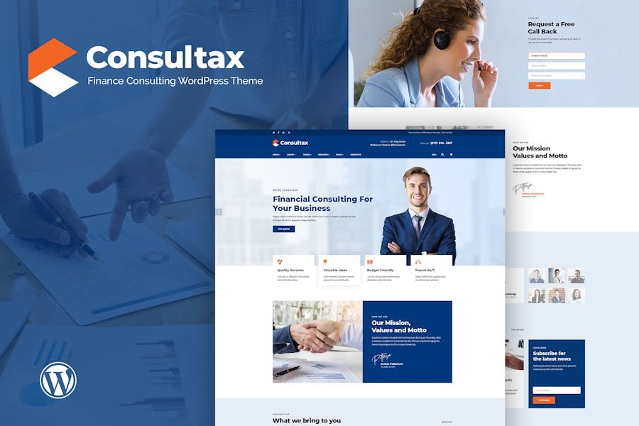 Consultax - Financial & Consulting WordPress Theme 1 Consultax - Financial & Consulting WordPress Theme