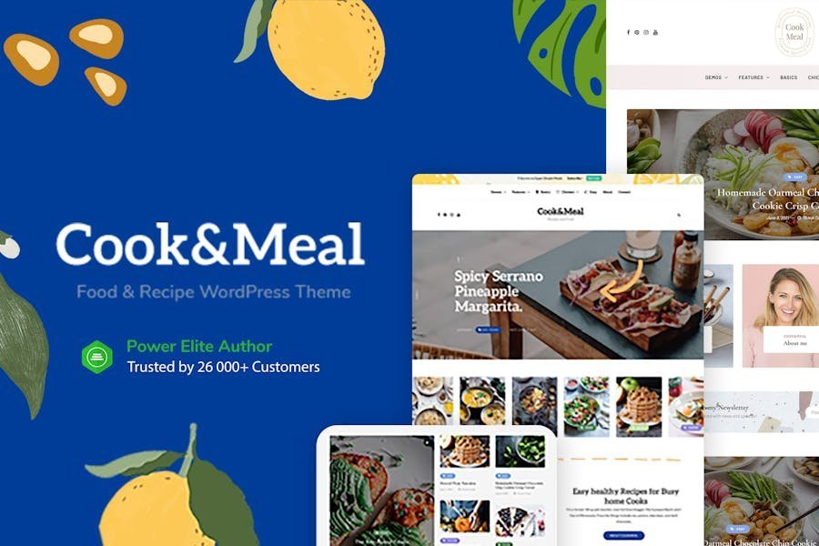 Cook&Meal - Food Blog & Recipe WordPress Theme 1 Cook&Meal - Food Blog & Recipe WordPress Theme