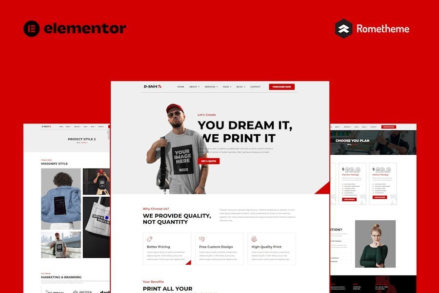 D-Shirt - T Shirt Design & Printing Elementor Pro Full Site Template Kit 1 D-Shirt - T Shirt Design & Printing Elementor Pro Full Site Template Kit