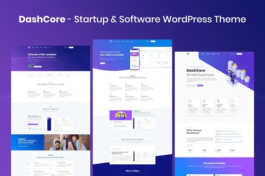 DashCore - Startup & Software WordPress Theme 1 DashCore - Startup & Software WordPress Theme