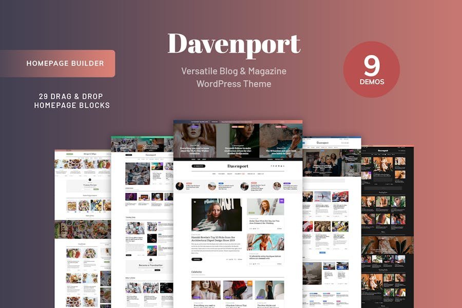 Davenport - Blog and Magazine WordPress theme 1 Davenport - Blog and Magazine WordPress theme