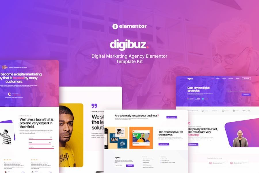 Digibuz - Digital Marketing Agency Elementor Template Kit 1 Digibuz - Digital Marketing Agency Elementor Template Kit