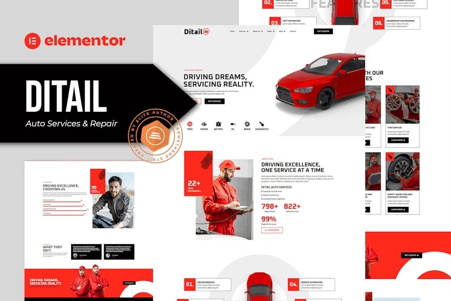 Ditail - Auto Services & Repair Elementor Pro Template Kit 1 Ditail - Auto Services & Repair Elementor Pro Template Kit