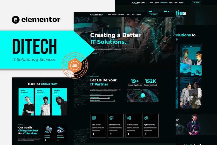 Ditech - IT Solutions & Services Company Elementor Template Kit 1 Ditech - IT Solutions & Services Company Elementor Template Kit