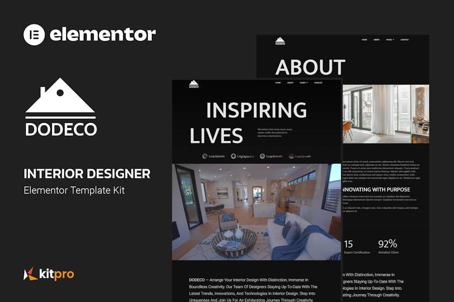 Dodeco - Interior Designer Elementor Template Kit 1 Dodeco - Interior Designer Elementor Template Kit