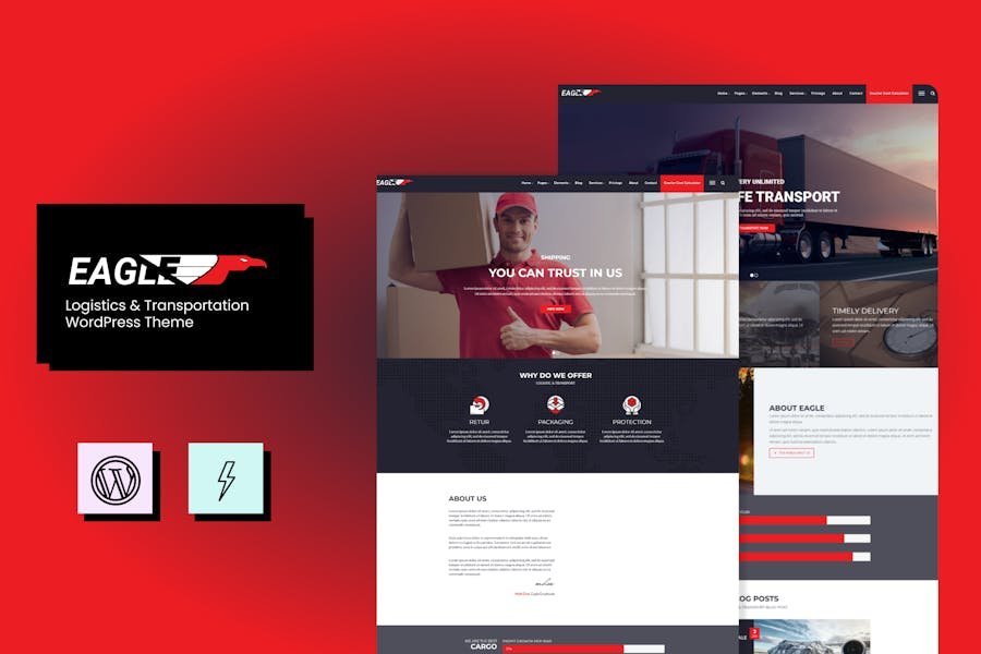 Eagle - Logistics & Transportation WordPress Theme 1 Eagle - Logistics & Transportation WordPress Theme