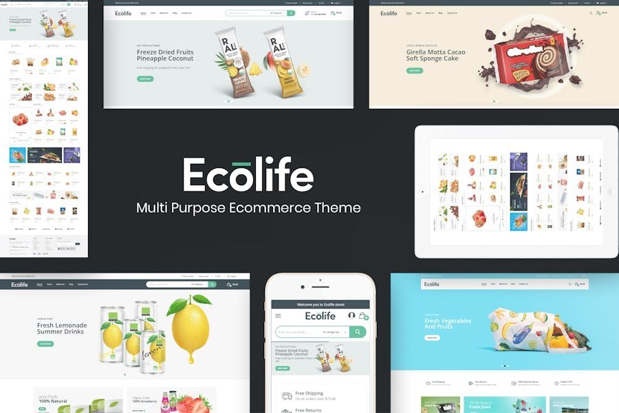 Ecolife - Organic WooCommerce WordPress Theme 1 Ecolife - Organic WooCommerce WordPress Theme