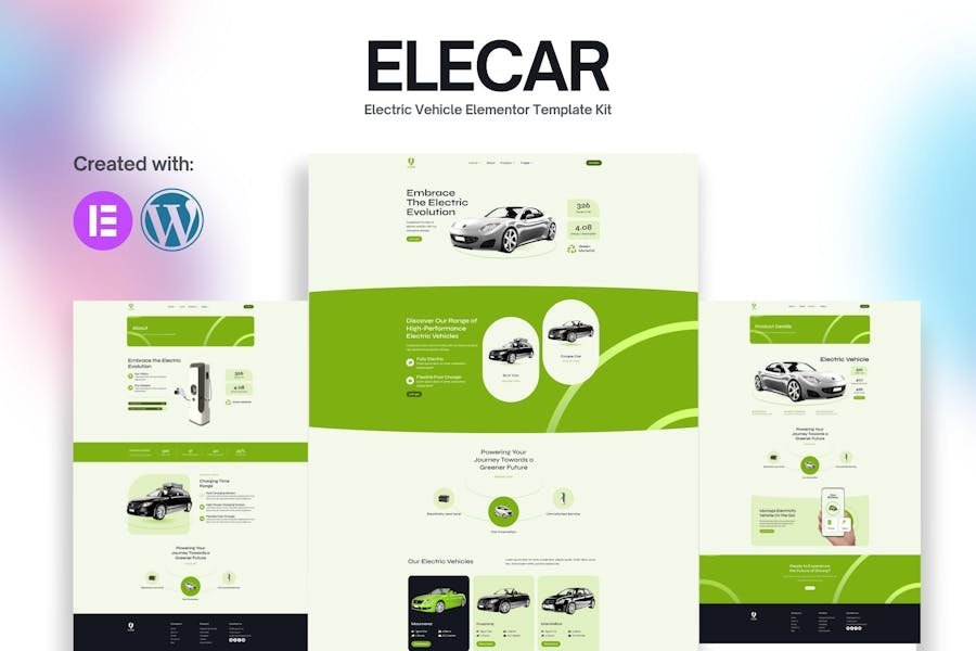 Elecar - Electric Vehicle Elementor Template Kit 1 Elecar - Electric Vehicle Elementor Template Kit