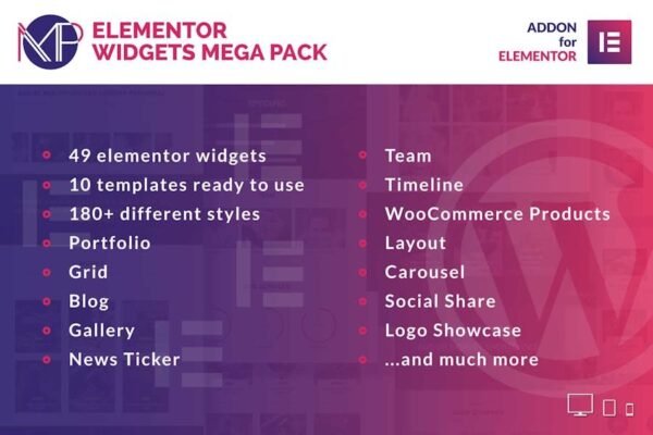 Elementor Widgets Mega Pack - Addons for Elementor