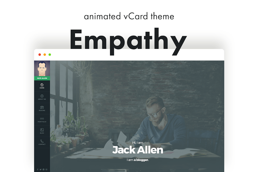 Empathy - Animated vCard WordPress Theme 1 Empathy - Animated vCard WordPress Theme