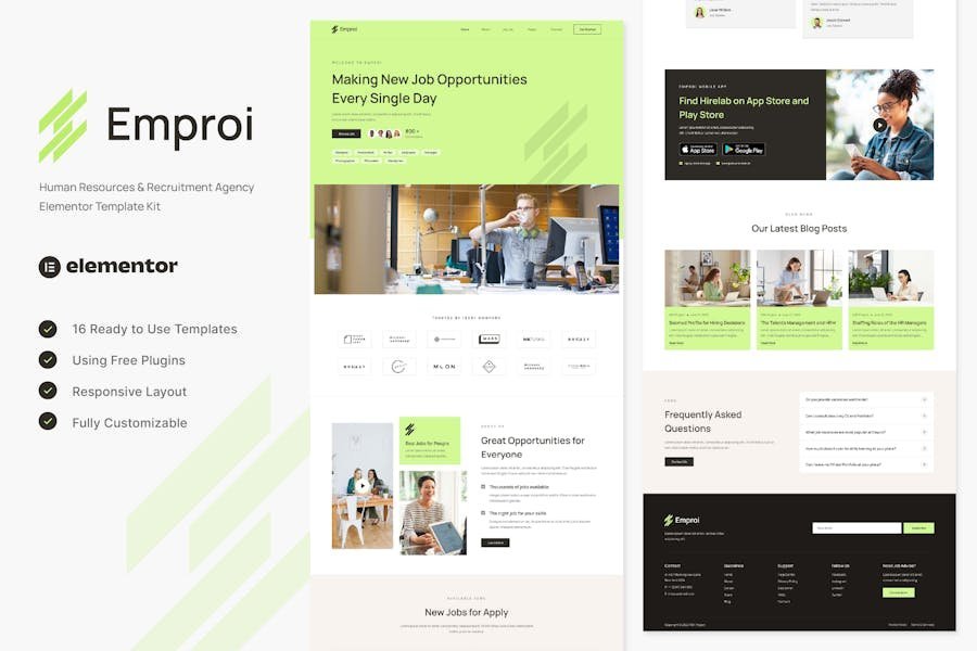 Emproi - Human Resources & Recruitment Agency Elementor Template Kit 1 Emproi - Human Resources & Recruitment Agency Elementor Template Kit