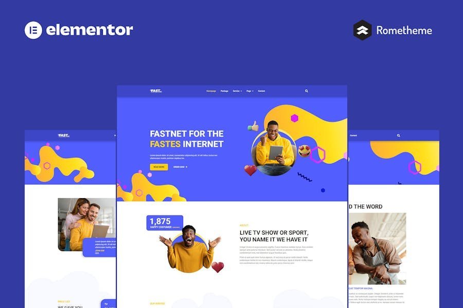 Fastnet - Broadband & Internet Elementor Pro Full Site Template Kit 1 Fastnet - Broadband & Internet Elementor Pro Full Site Template Kit