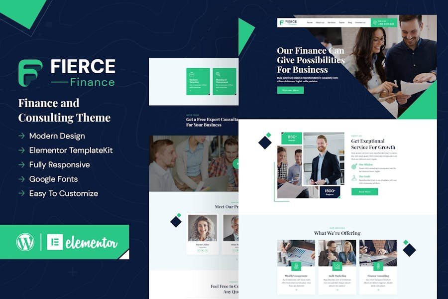 Fierce - Finance Elementor Template Kit 1 Fierce - Finance Elementor Template Kit