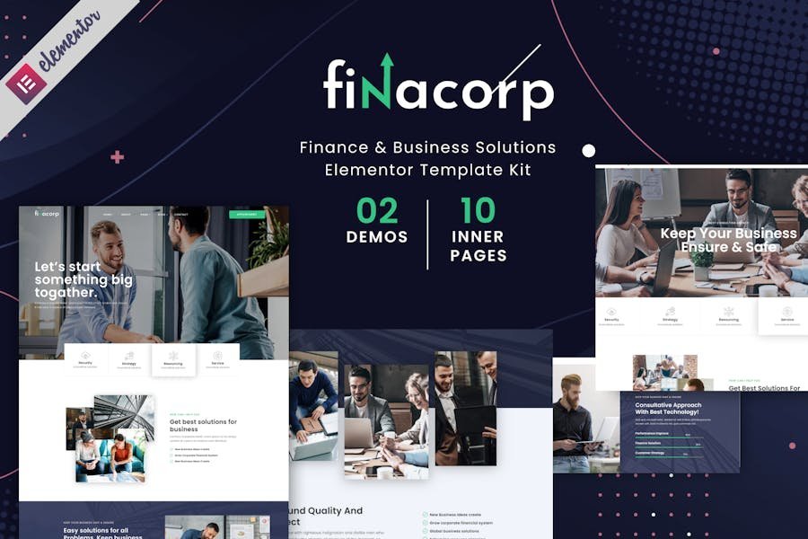 FinaCorp - Finance Corporate Elementor Template Kit 1 FinaCorp - Finance Corporate Elementor Template Kit