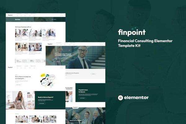 Finpoint - Financial Consulting Elementor Template Kit