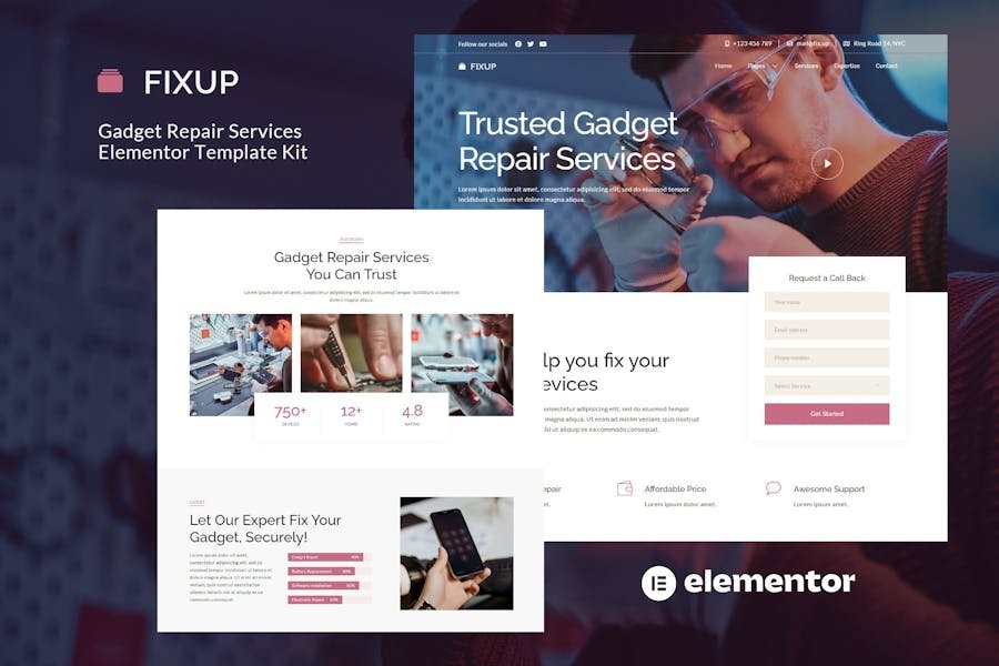 FixUp - Gadget Repair Services Elementor Template Kit 1 FixUp - Gadget Repair Services Elementor Template Kit