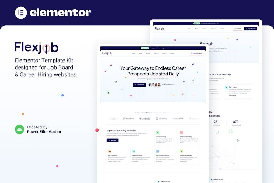 Flexjob – Job Board & Vacancies Elementor Template Kit 1 Flexjob – Job Board & Vacancies Elementor Template Kit