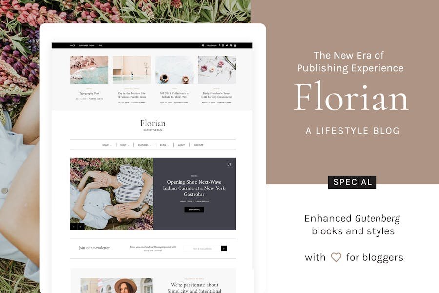 Florian - Responsive Personal WordPress Blog Theme 1 Florian - Responsive Personal WordPress Blog Theme