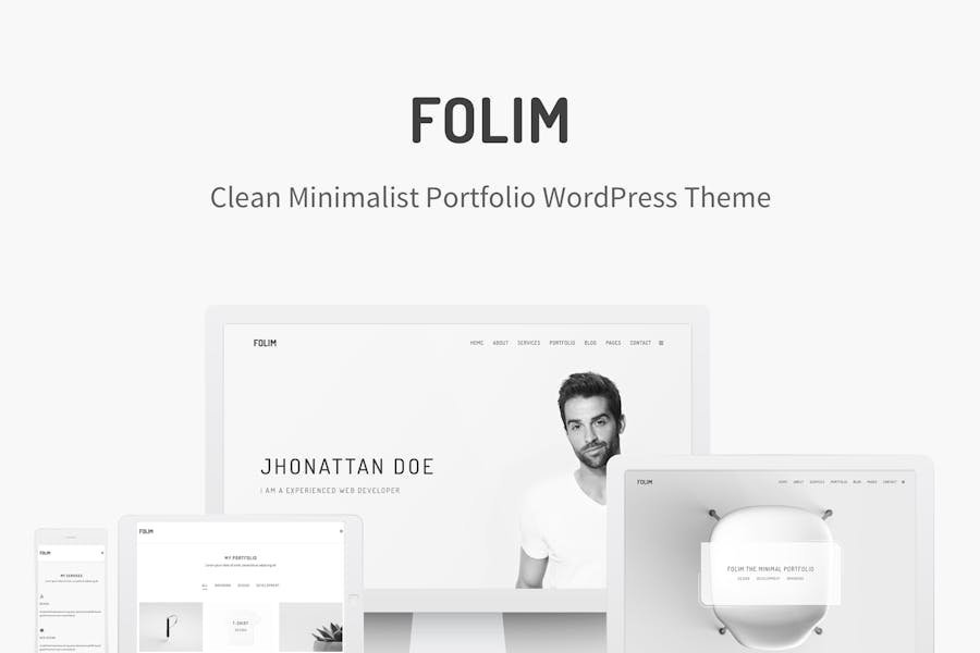 Folim - Clean Minimalist Portfolio WordPress Theme 1 Folim - Clean Minimalist Portfolio WordPress Theme