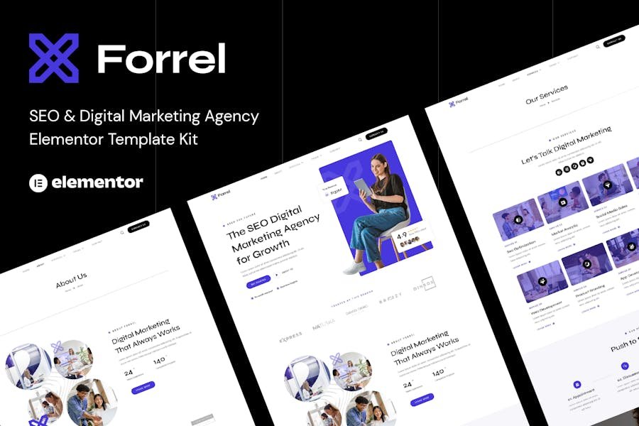 Forrel - SEO & Digital Marketing Agency Elementor Template Kit 1 Forrel - SEO & Digital Marketing Agency Elementor Template Kit