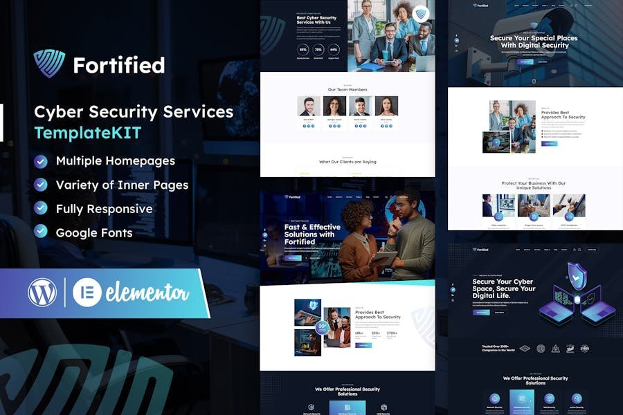 Fortified - Cyber Security Services Elementor Template Kit 1 Fortified - Cyber Security Services Elementor Template Kit